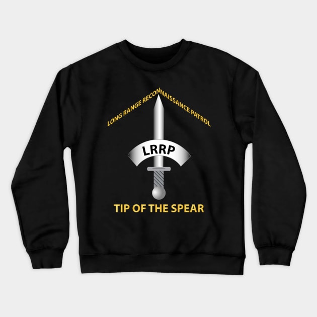 Badge - LRRP - Tip of the Spear Crewneck Sweatshirt by twix123844